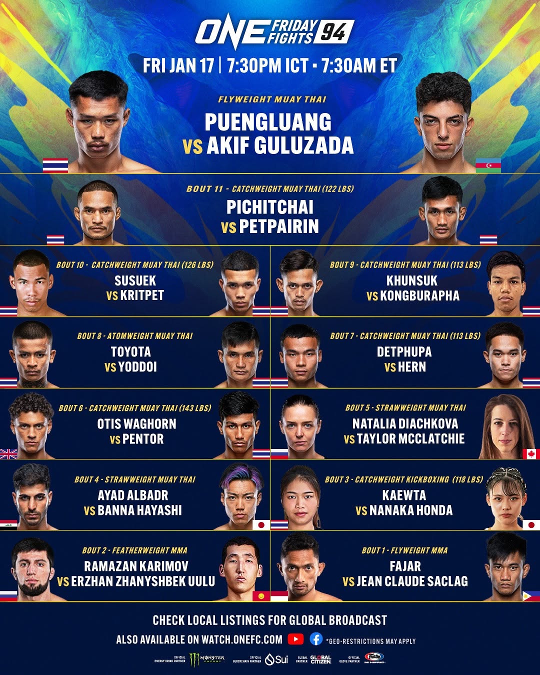 ONE Friday Fights 94 poster