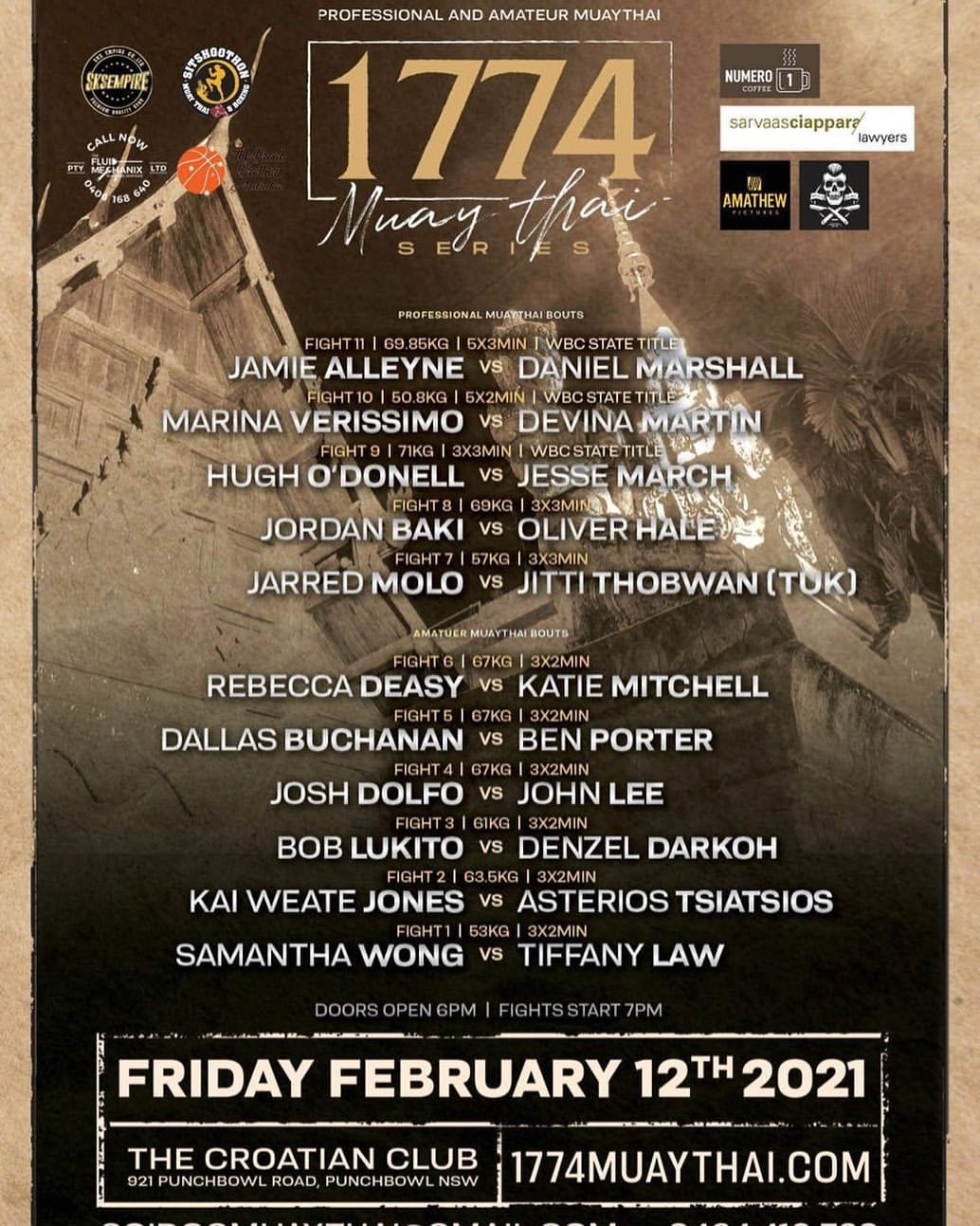 1774 Muay Thai Series - 1st Edition poster