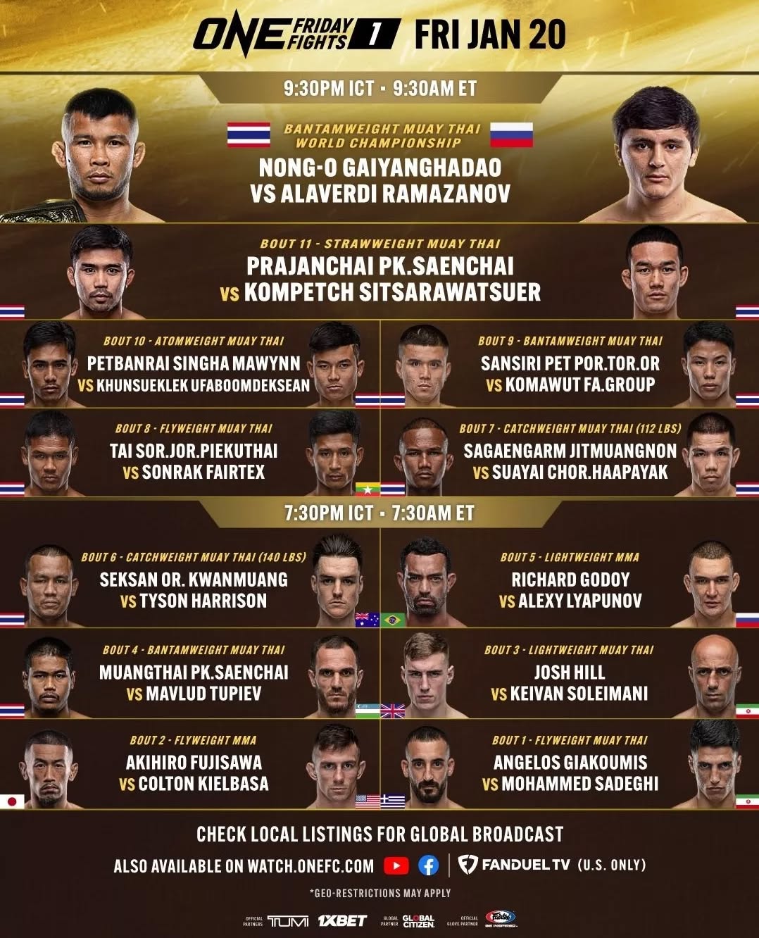 ONE Friday Fights 1 poster