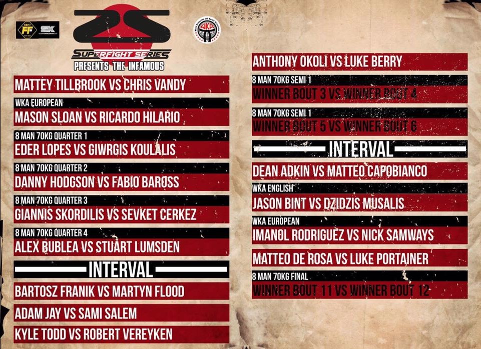 Super Fight Series 3 - The Infamous poster