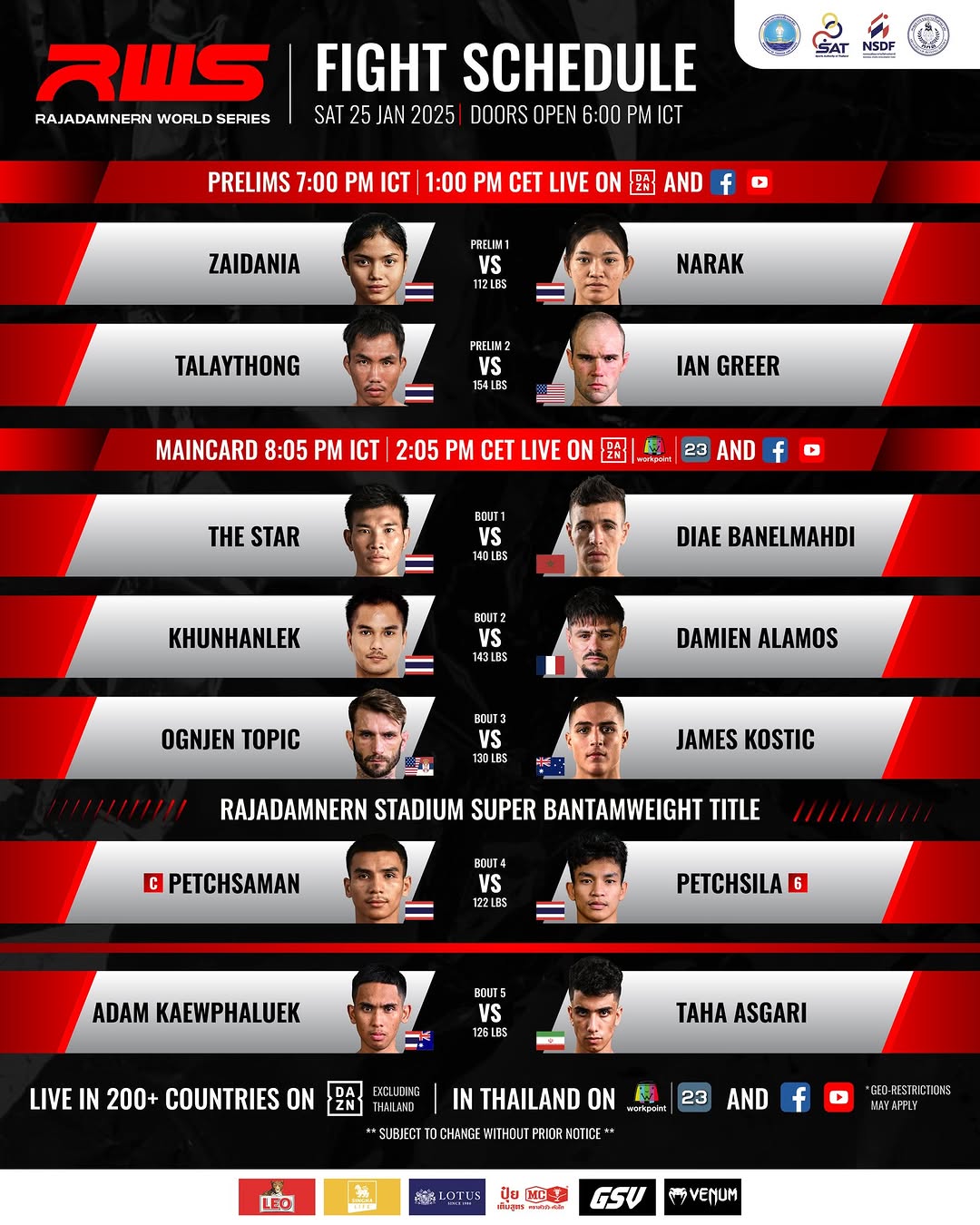 Rajadamnern World Series 126 poster