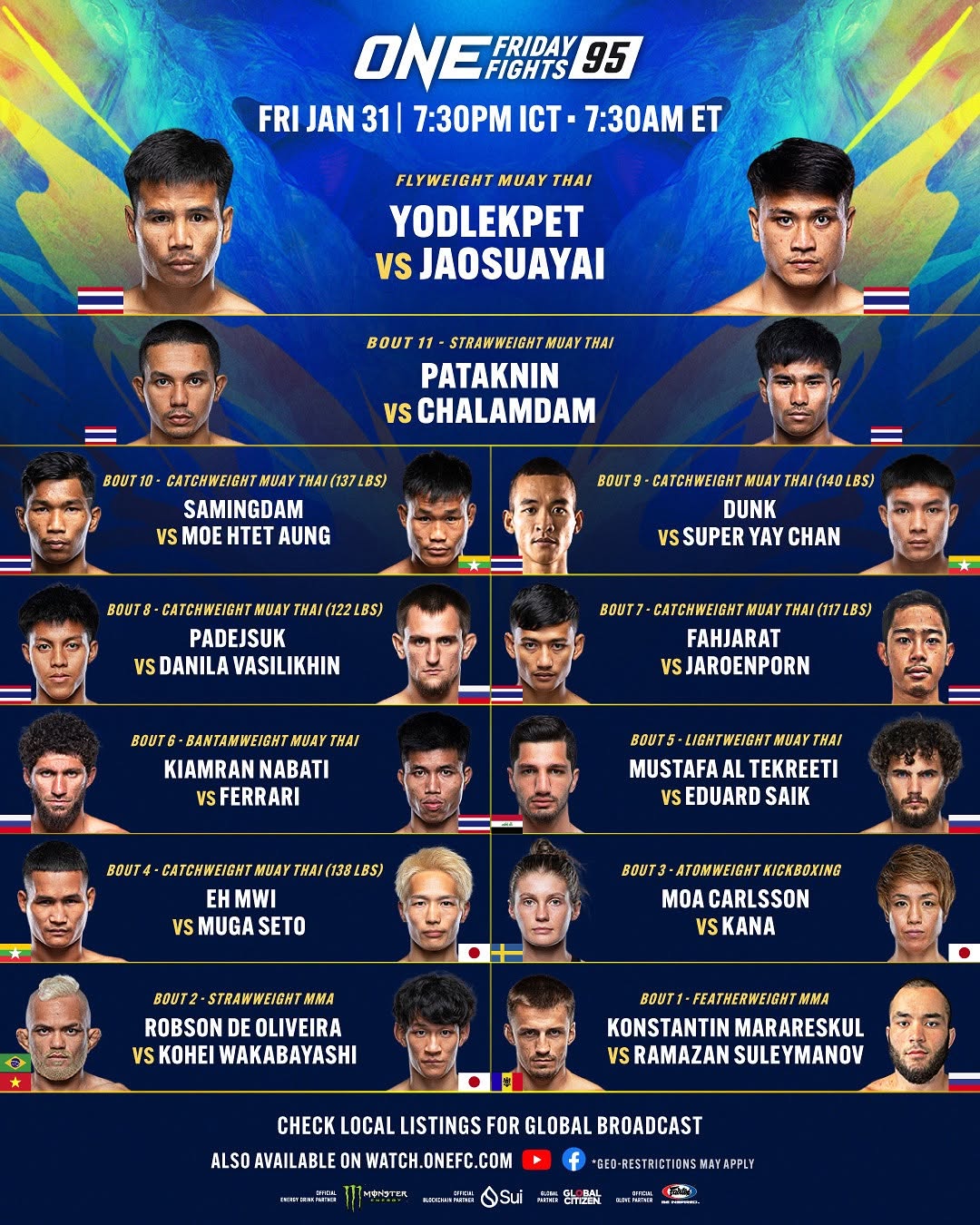 ONE Friday Fights 95 poster