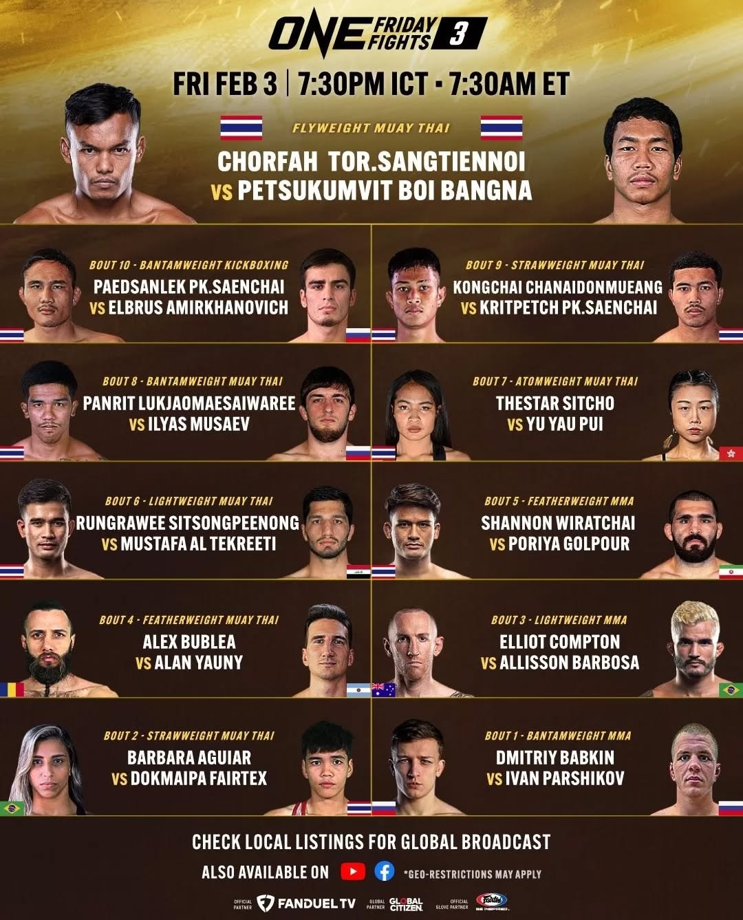 ONE Friday Fights 3 poster