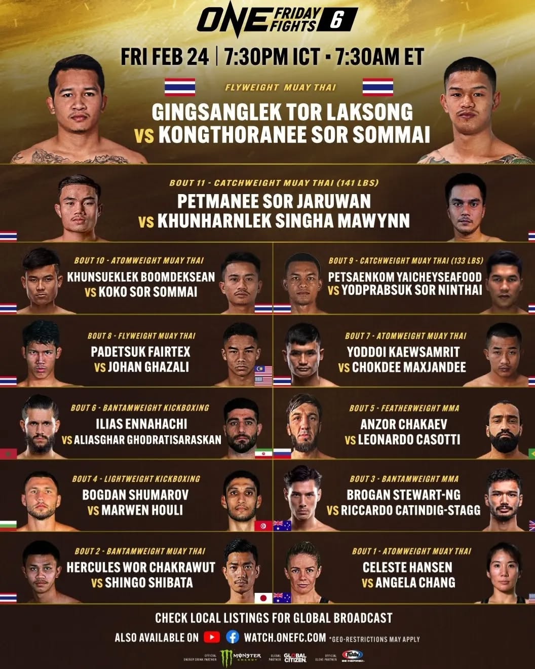 ONE Friday Fights 6 poster
