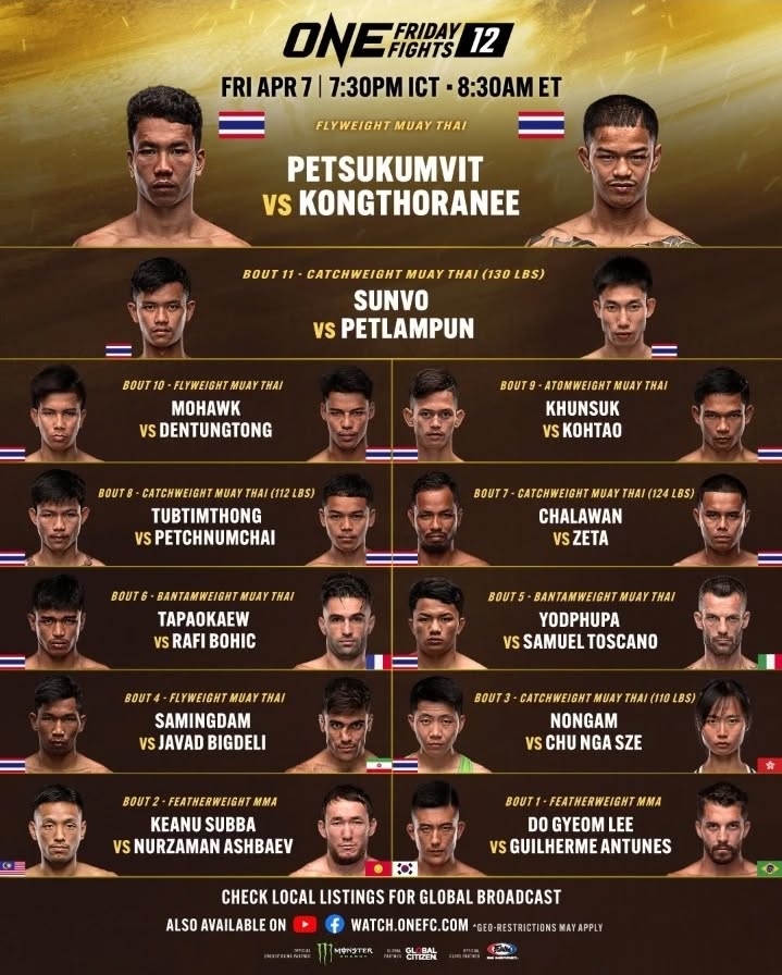 ONE Friday Fights 12 poster