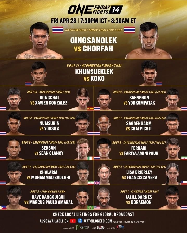 ONE Friday Fights 14 poster