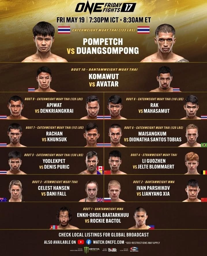 ONE Friday Fights 17 poster
