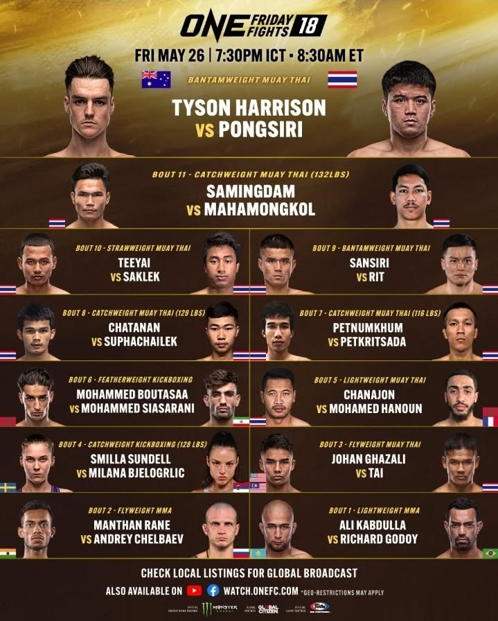 ONE Friday Fights 18 poster