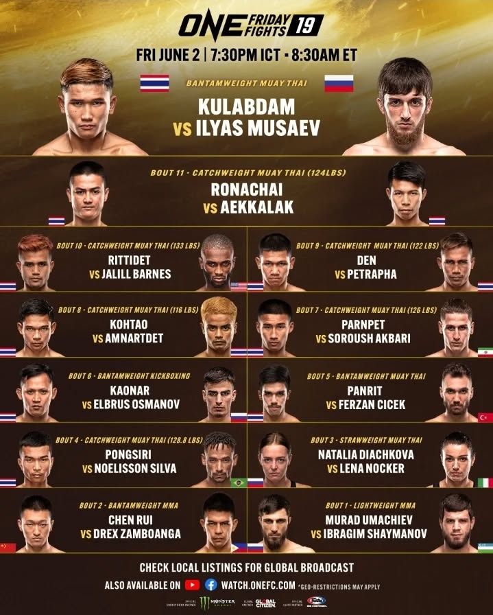 ONE Friday Fights 19 poster