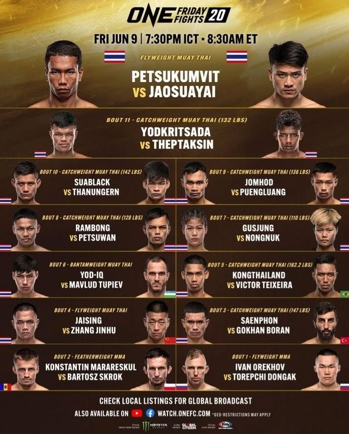ONE Friday Fights 20 poster