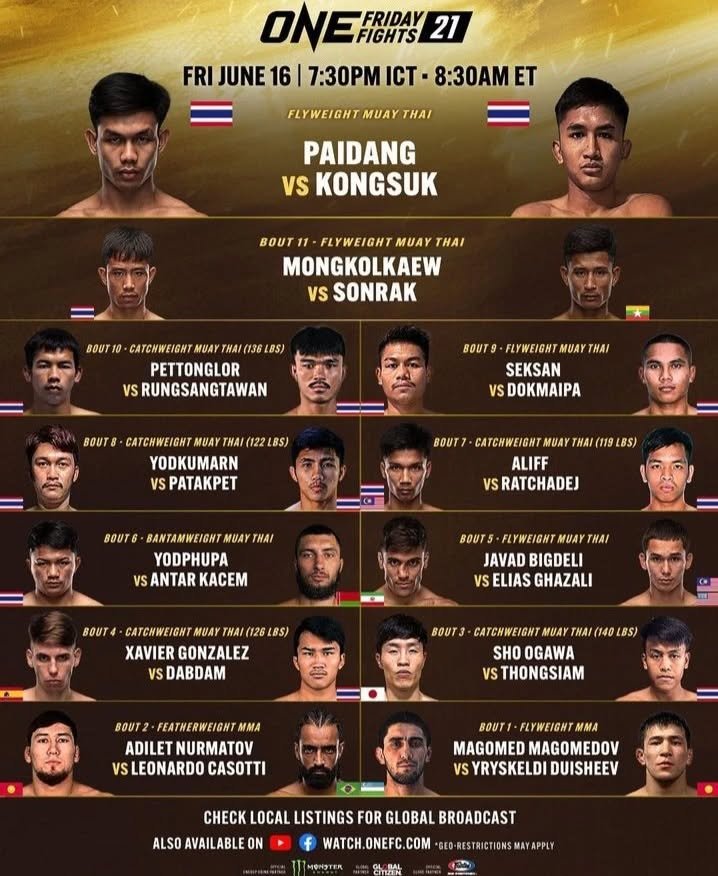 ONE Friday Fights 21 poster