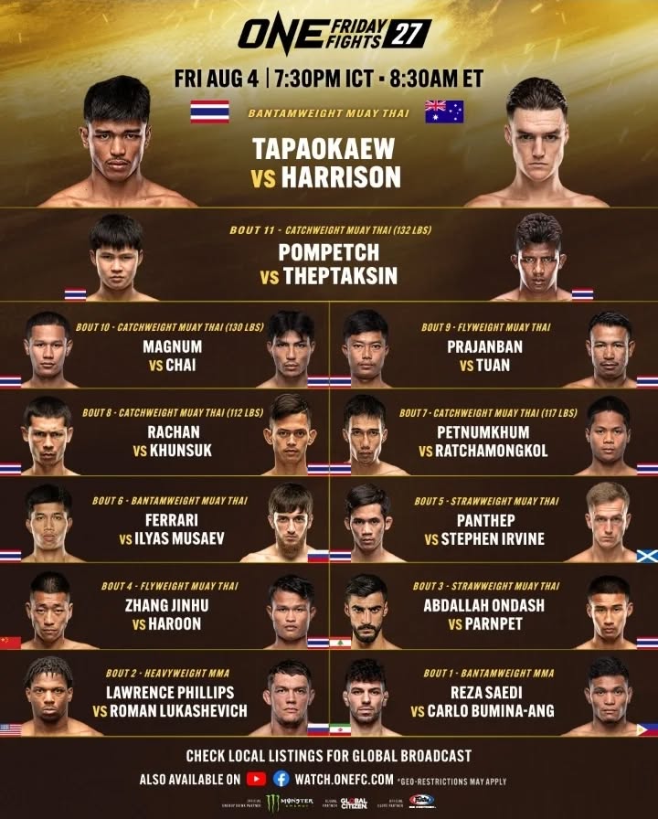 ONE Friday Fights 27 poster