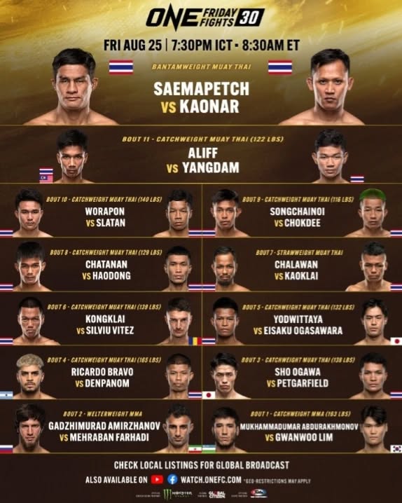 ONE Friday Fights 30 poster