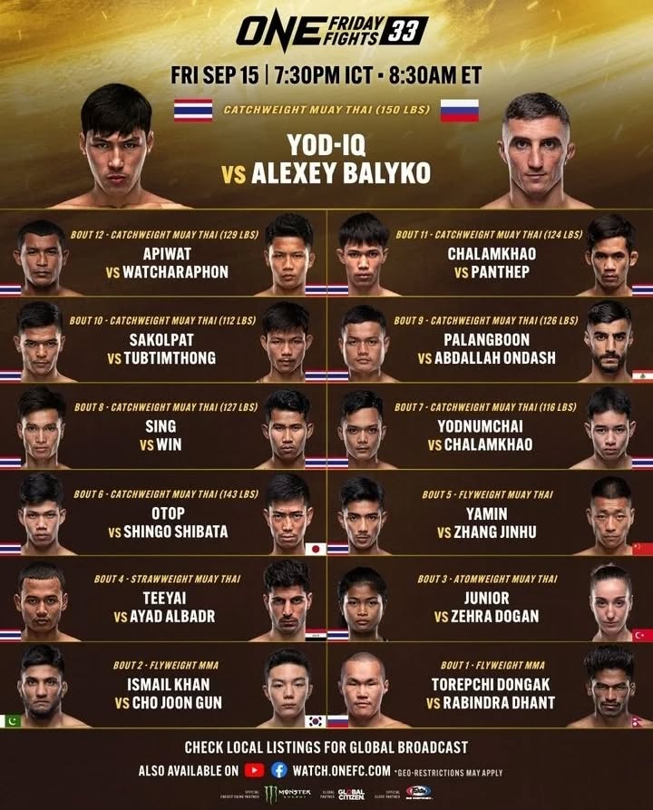 ONE Friday Fights 33 poster