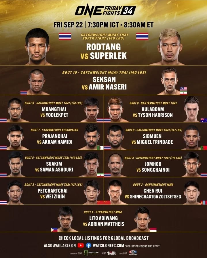 ONE Friday Fights 34 poster