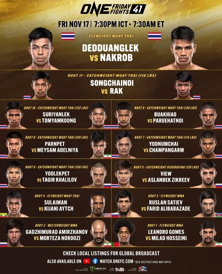 ONE Friday Fights 41 poster