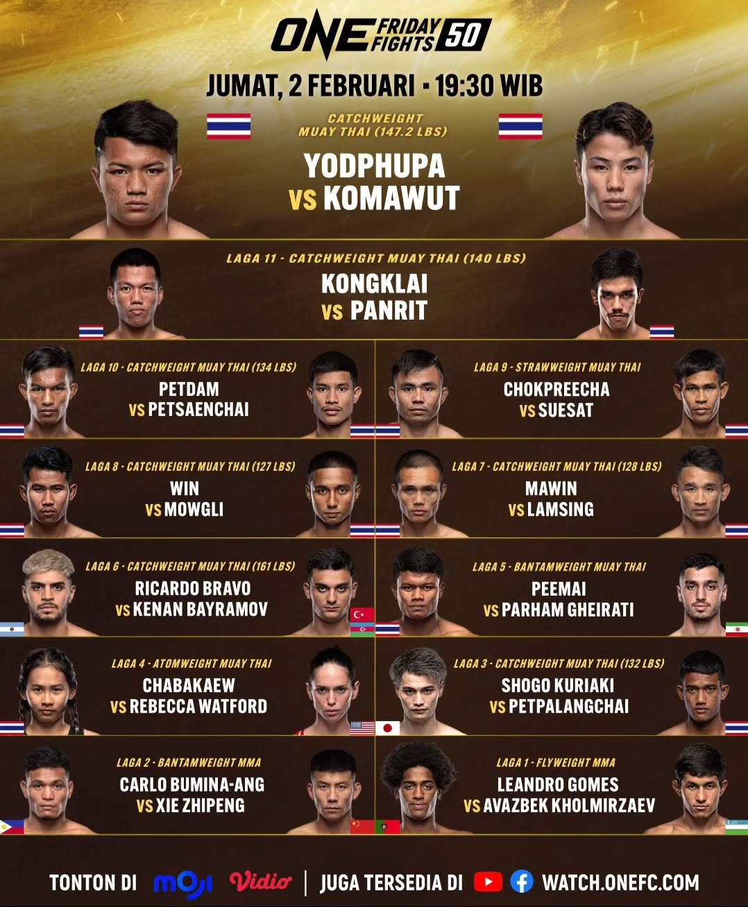 ONE Friday Fights 50 poster