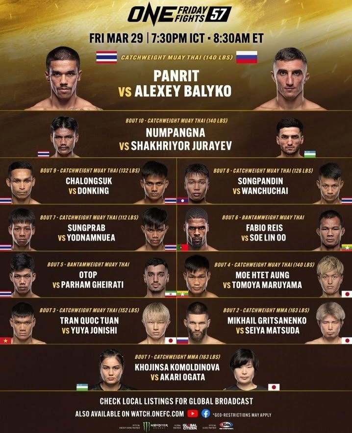 ONE Friday Fights 57 poster