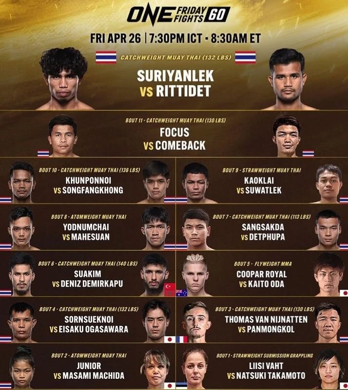 ONE Friday Fights 60 poster