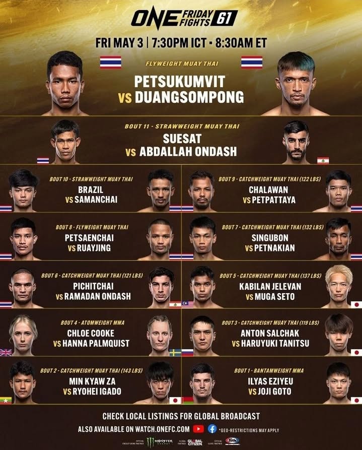 ONE Friday Fights 61 poster