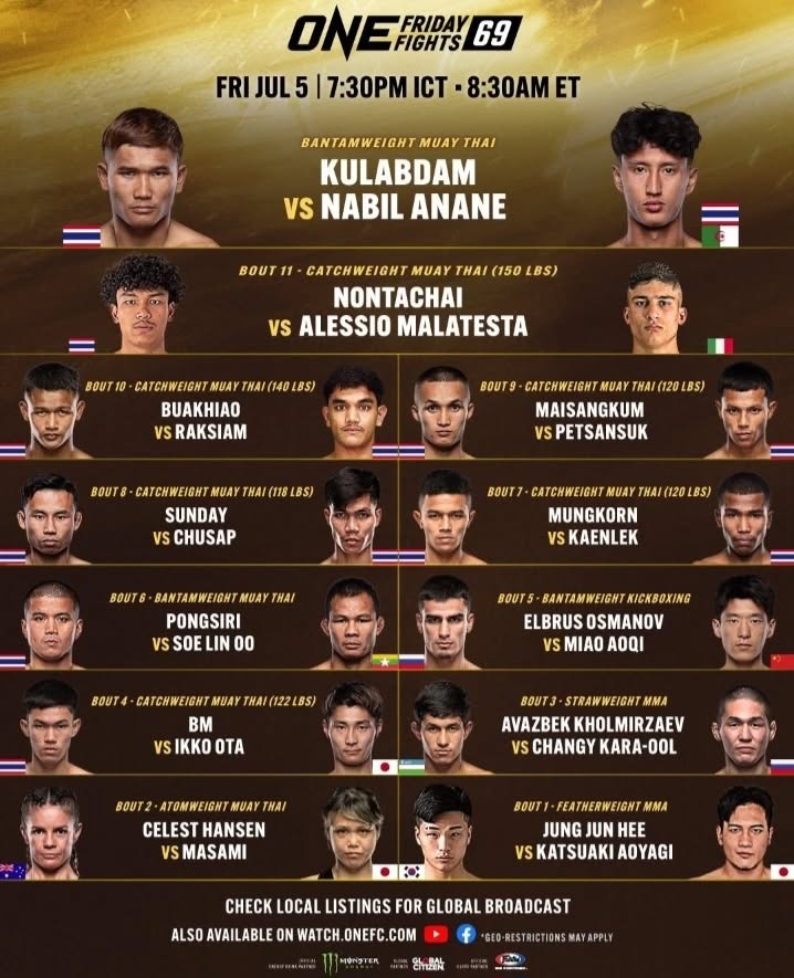 ONE Friday Fights 69 poster