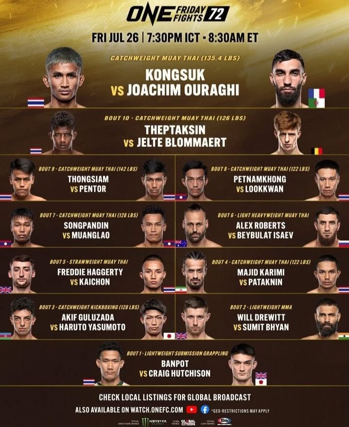 ONE Friday Fights 72 poster