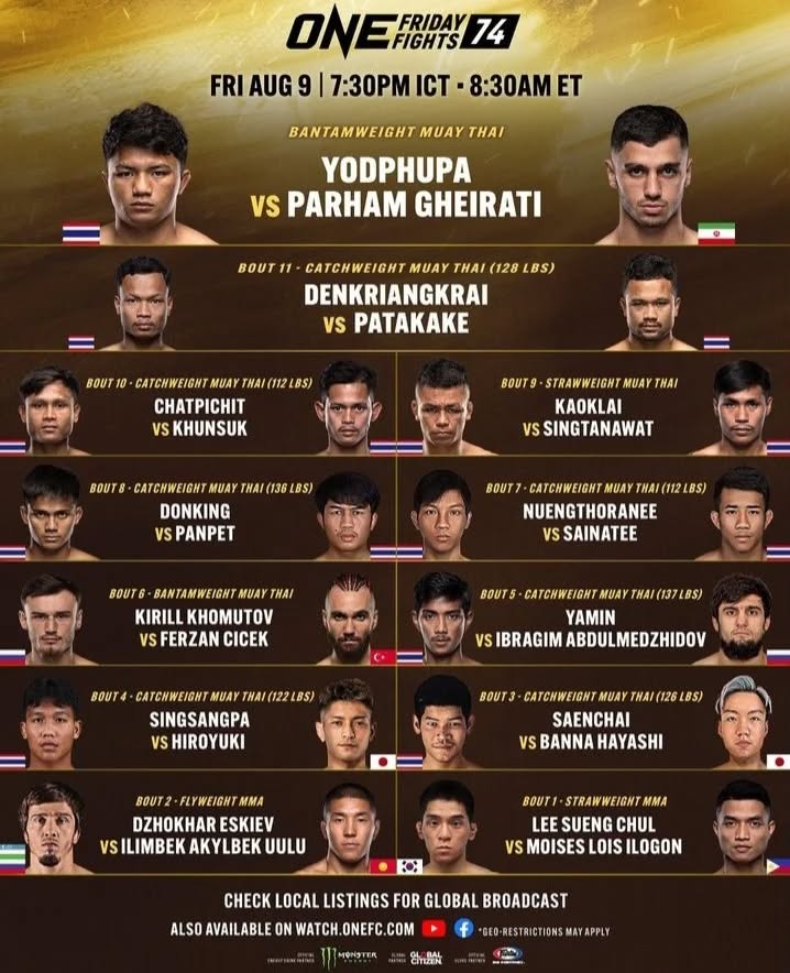 ONE Friday Fights 74 poster