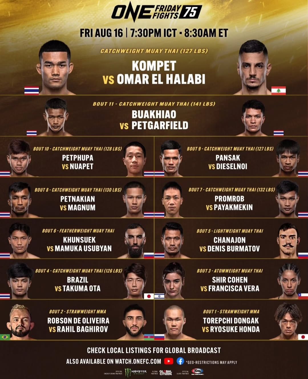 ONE Friday Fights 75 poster