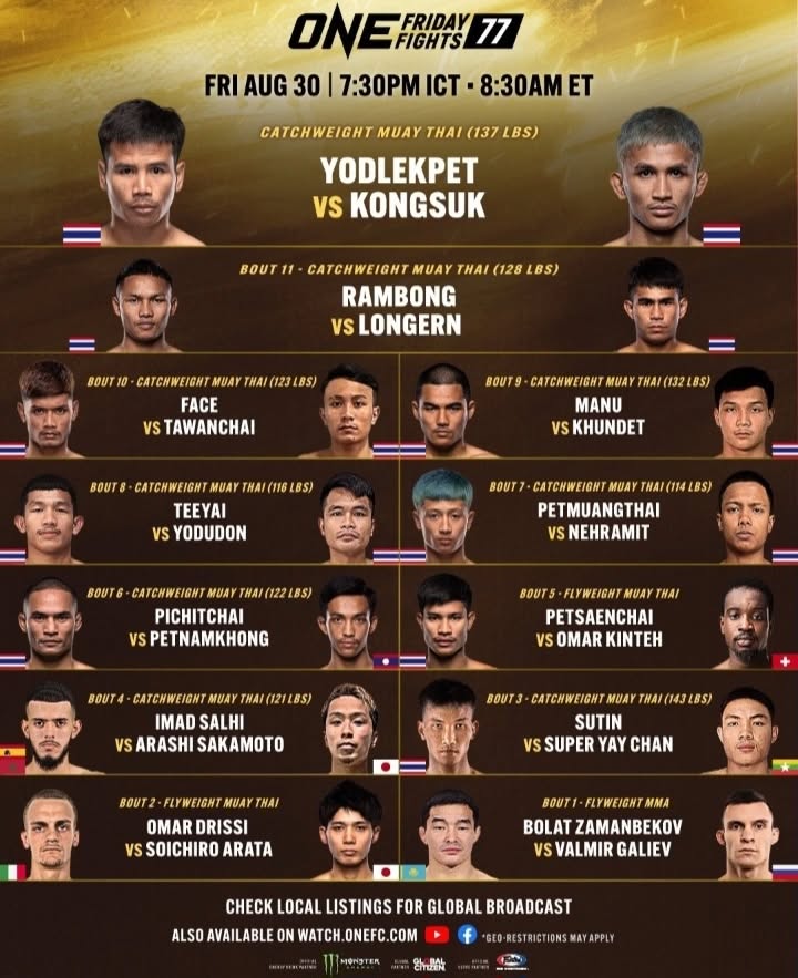 ONE Friday Fights 77 poster