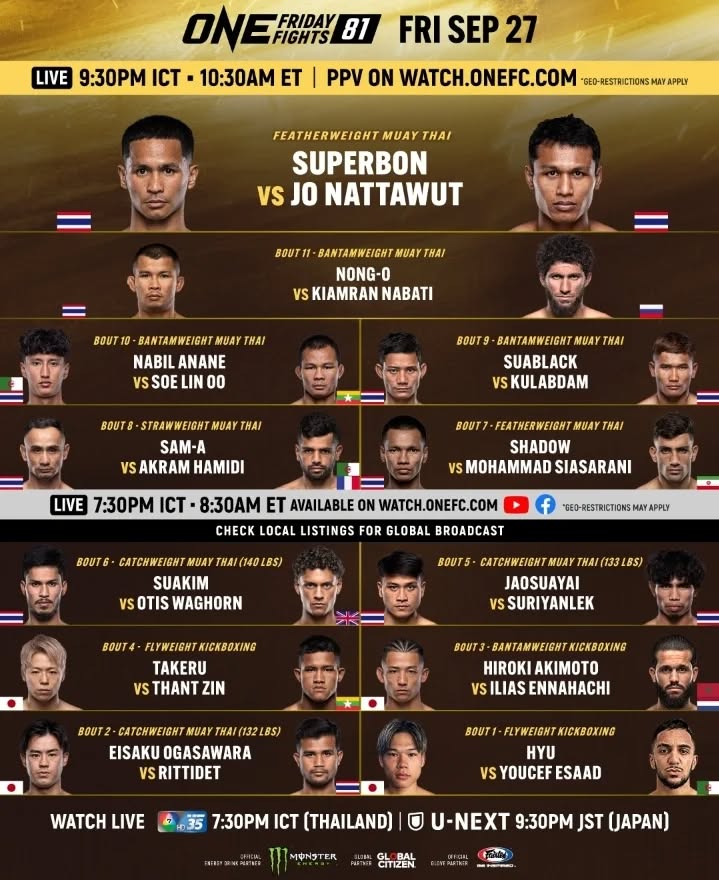 ONE Friday Fights 81 poster