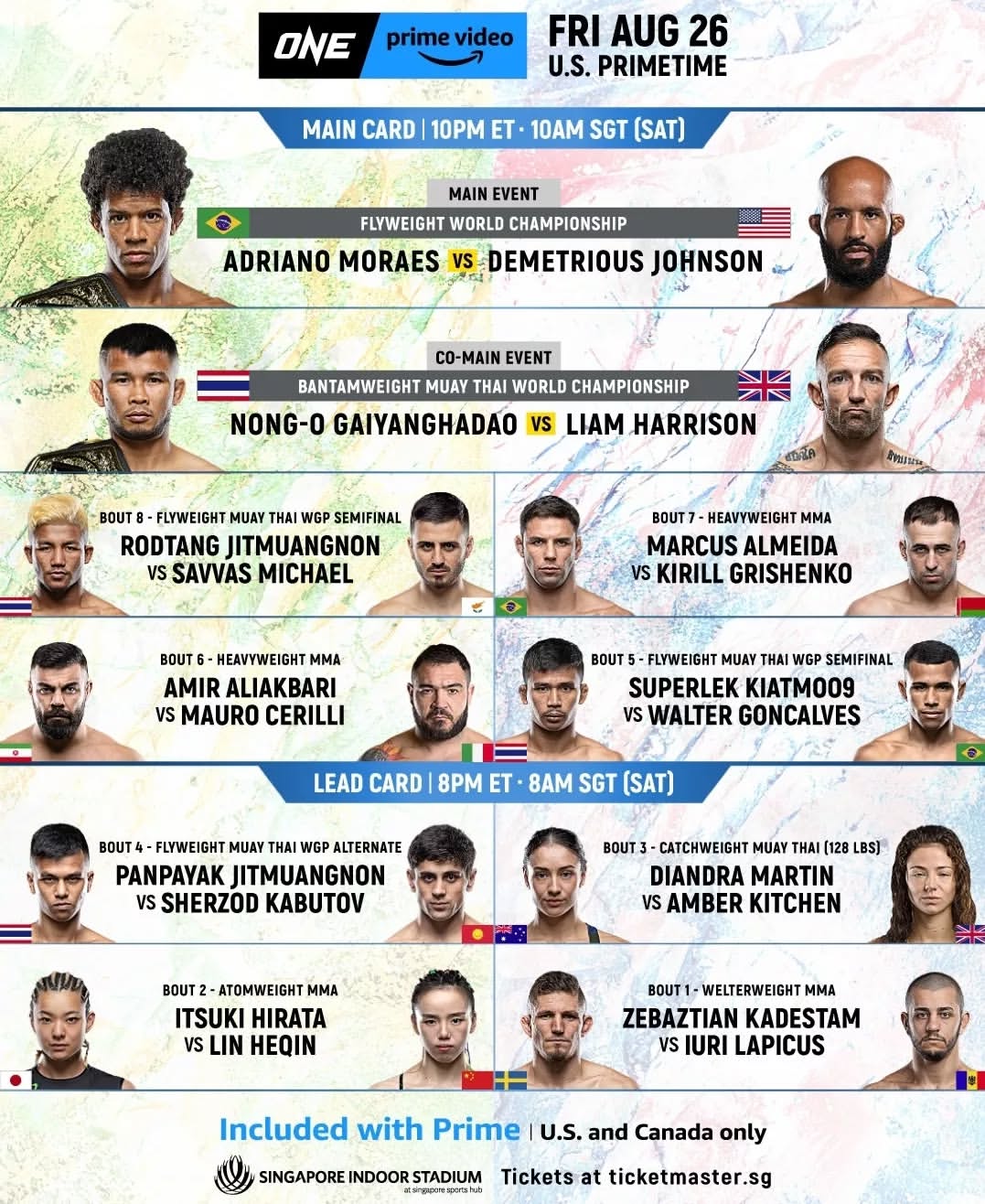 ONE Fight Night 1 poster