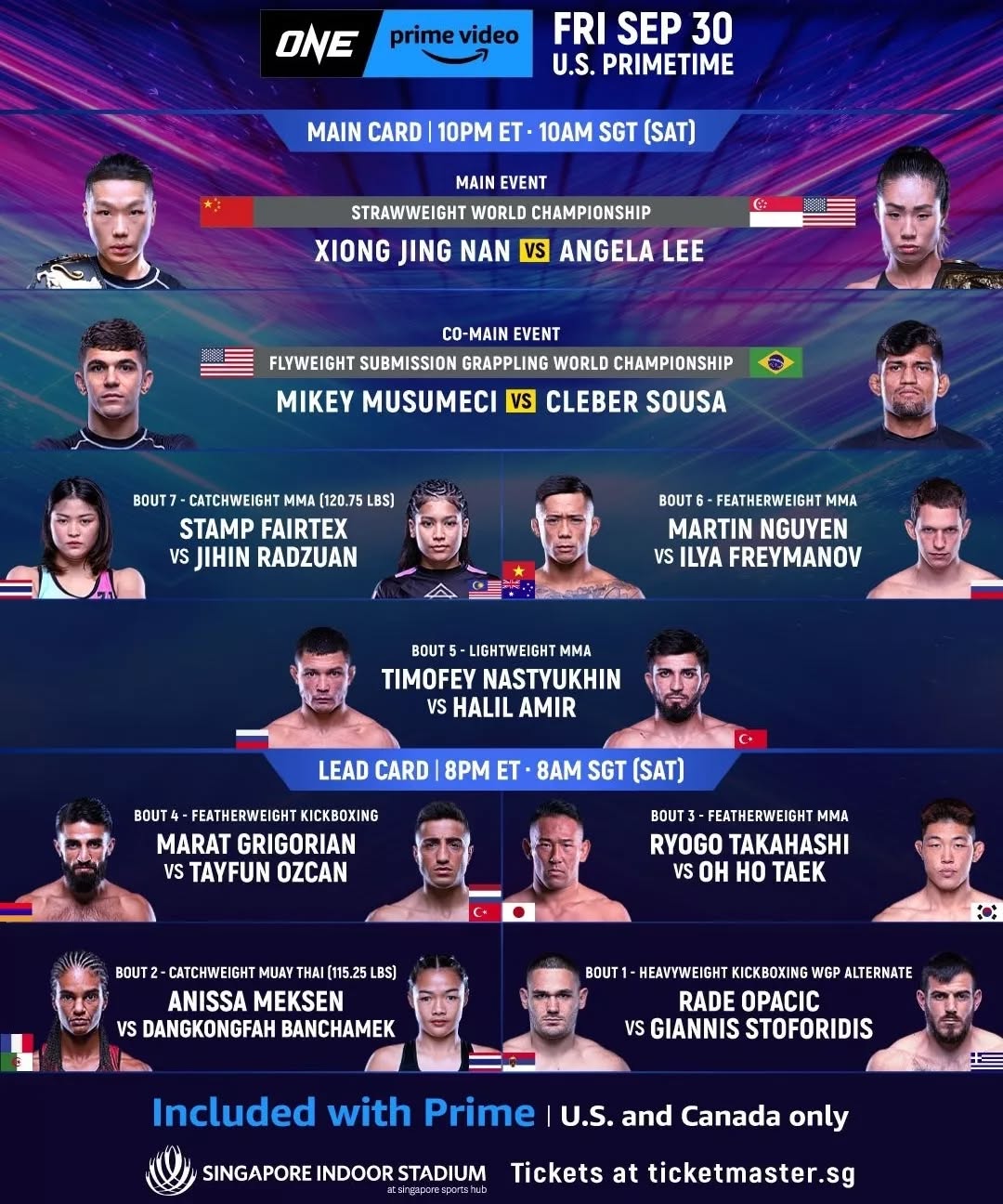 ONE Fight Night 2 poster