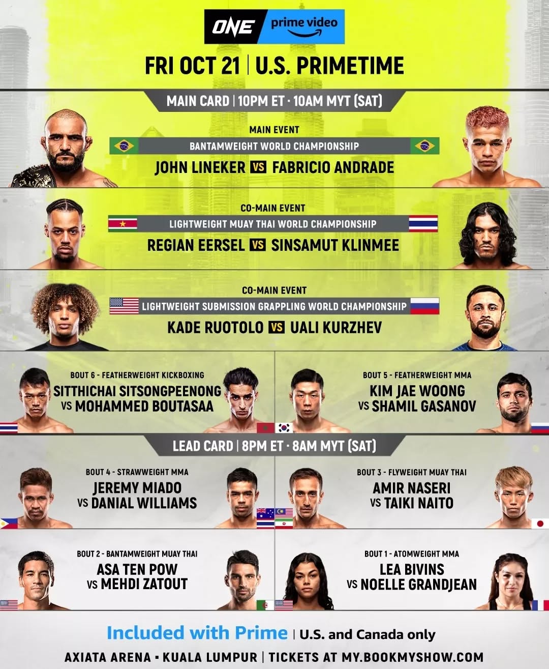 ONE Fight Night 3 poster