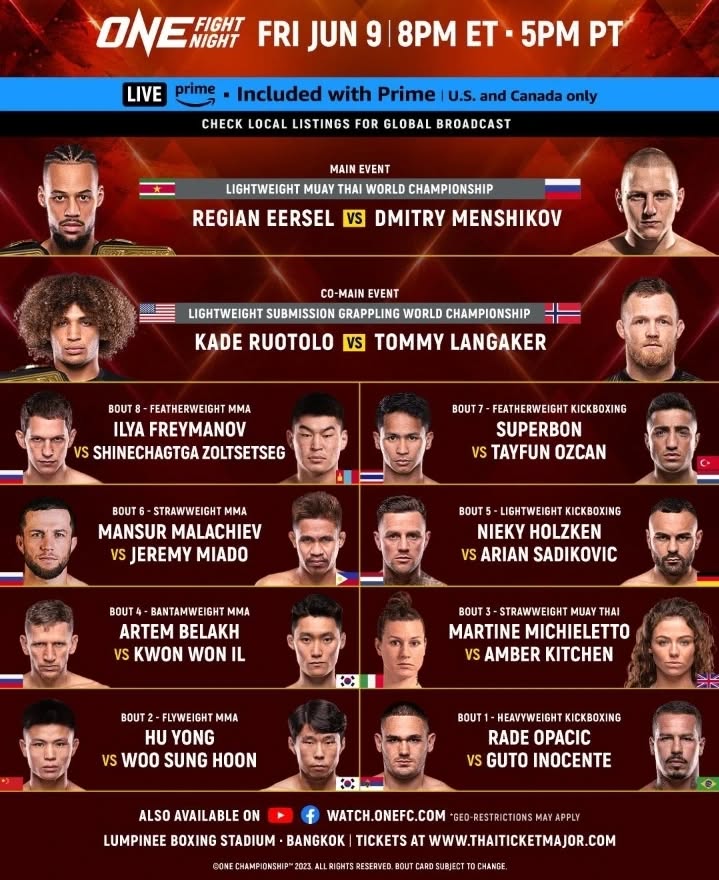 ONE Fight Night 11 poster