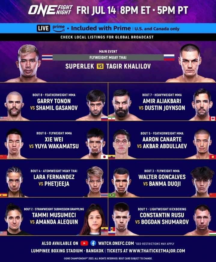 ONE Fight Night 12 poster