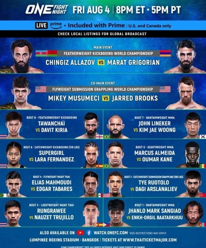 ONE Fight Night 13 poster