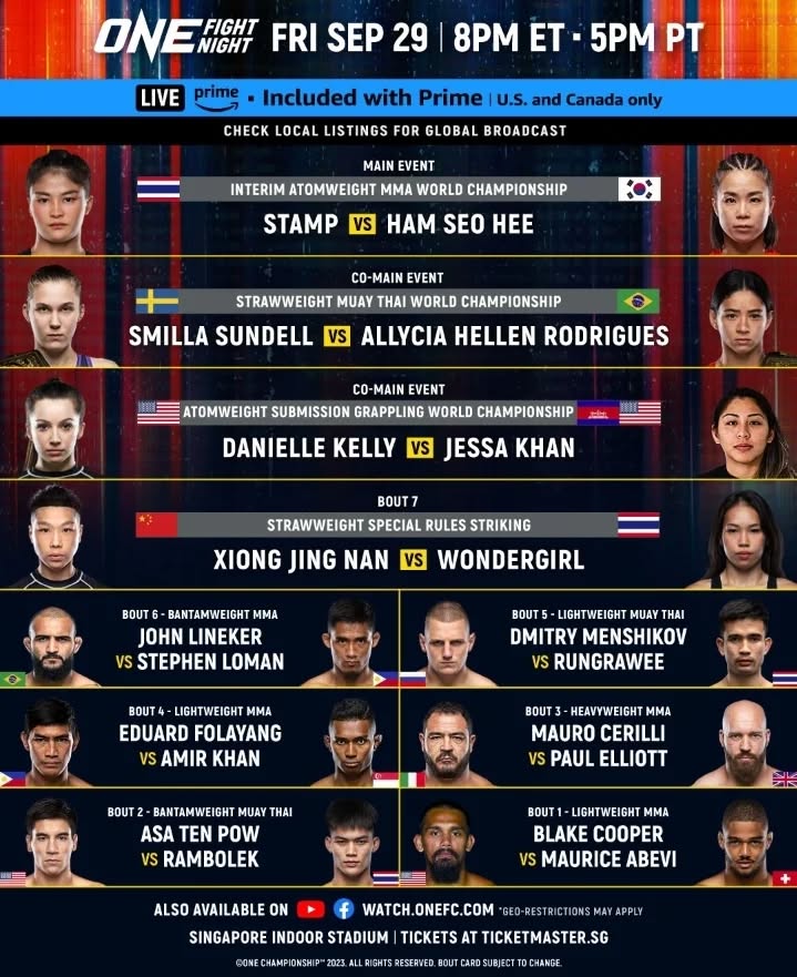 ONE Fight Night 14 poster