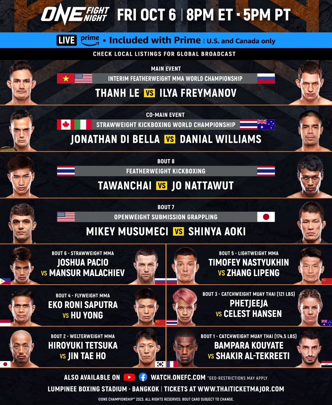 ONE Fight Night 15 poster