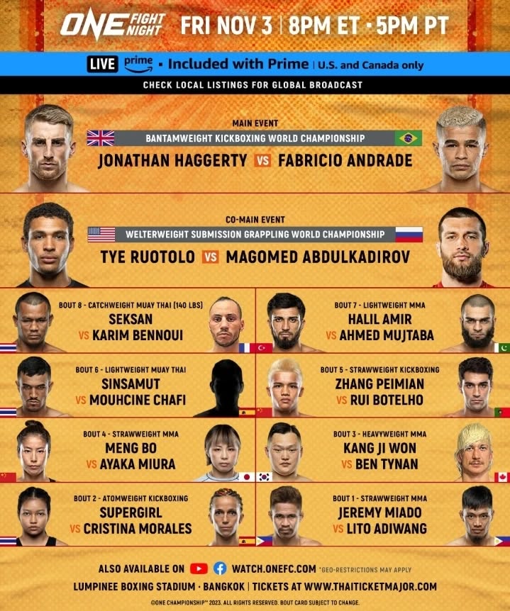 ONE Fight Night 16 poster