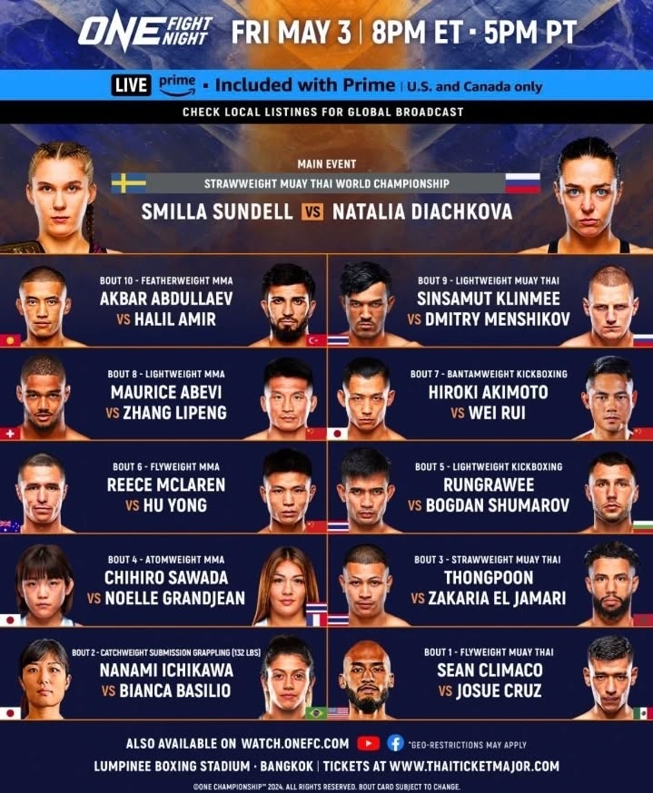 ONE Fight Night 22 poster