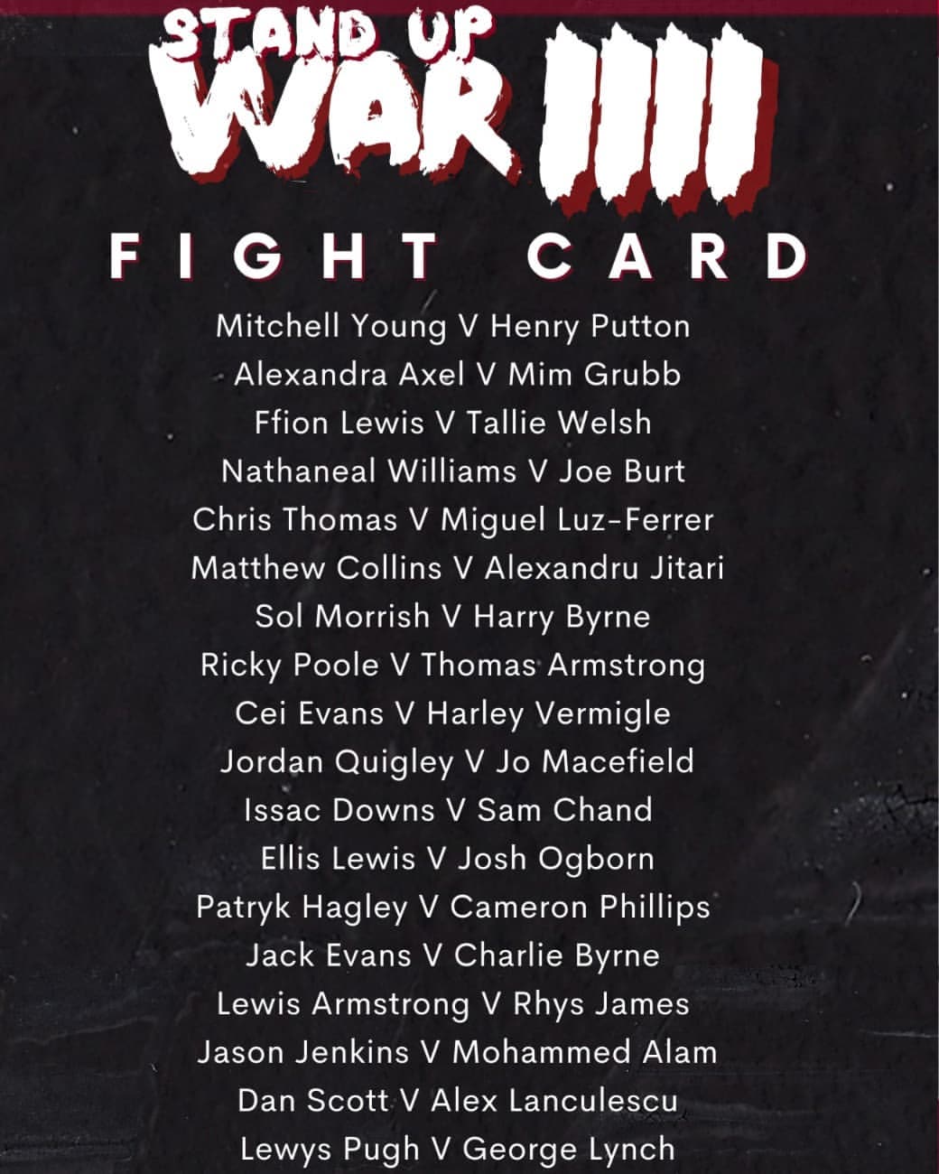 Stand Up War 4 poster