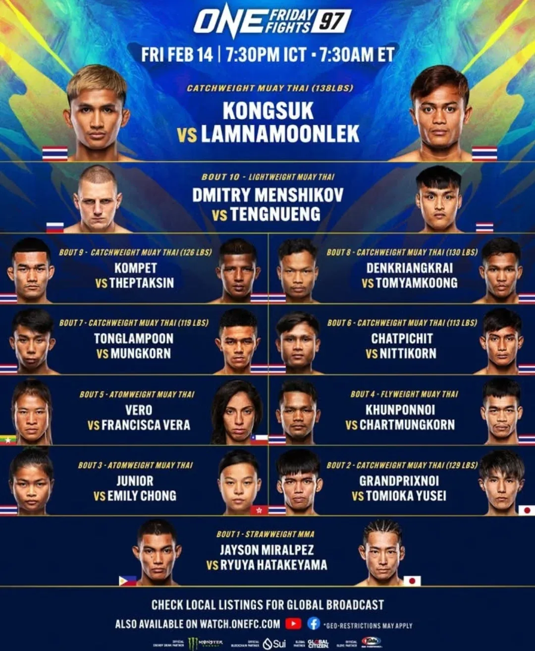 ONE Friday Fights 97 poster