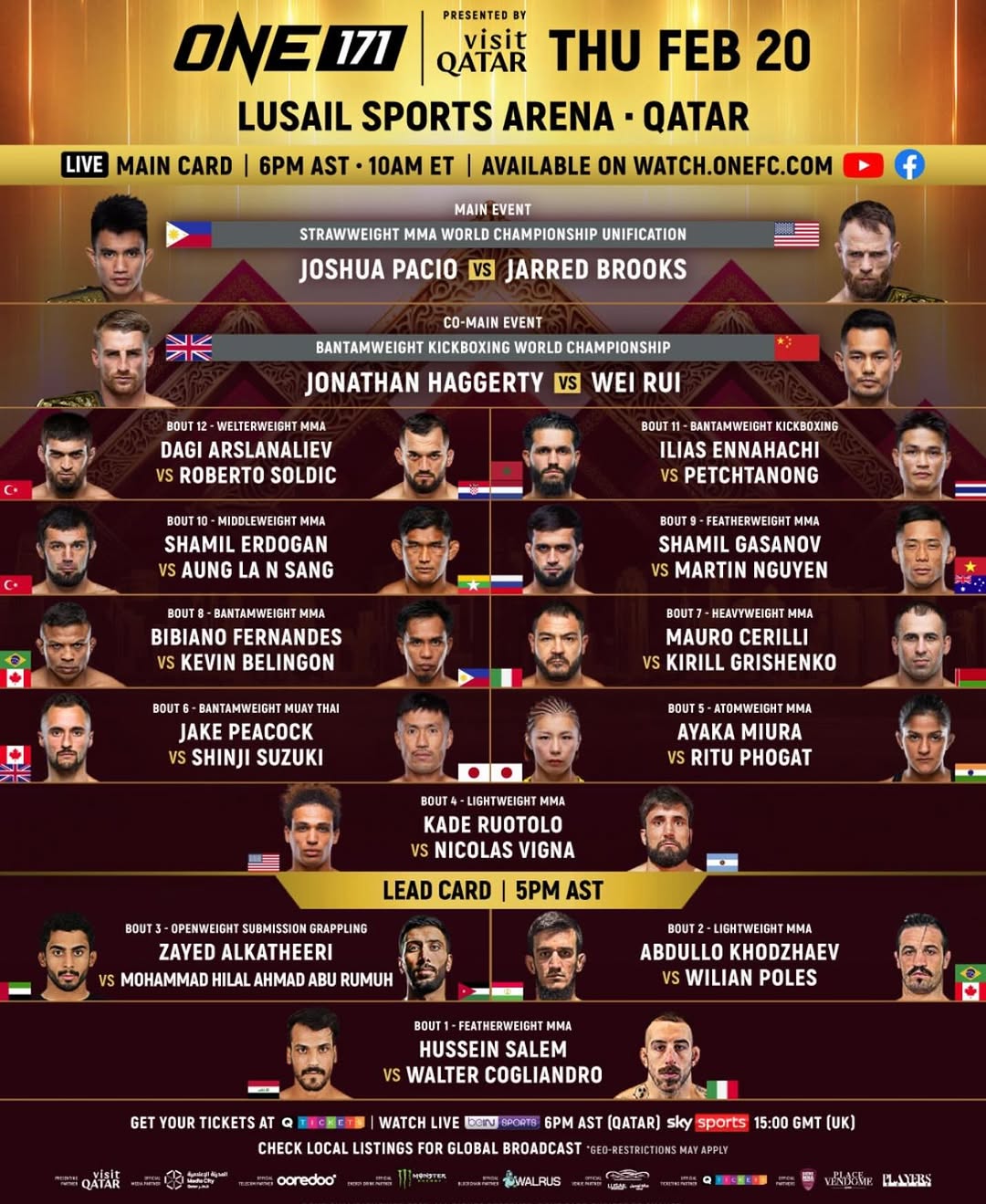 ONE 171: Qatar poster
