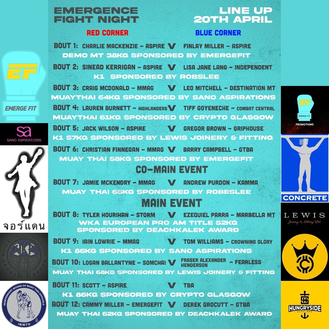 Emergence Fight Night 1 poster