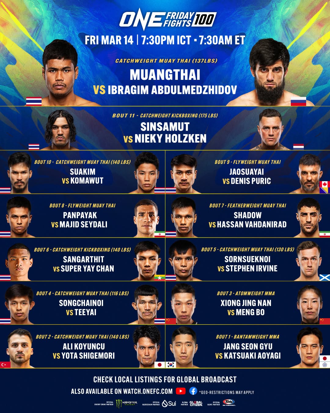ONE Friday Fights 100 poster
