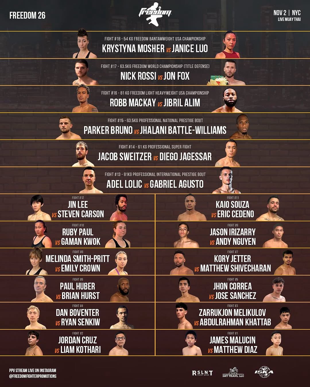 Freedom Fighter Promotions 26 poster