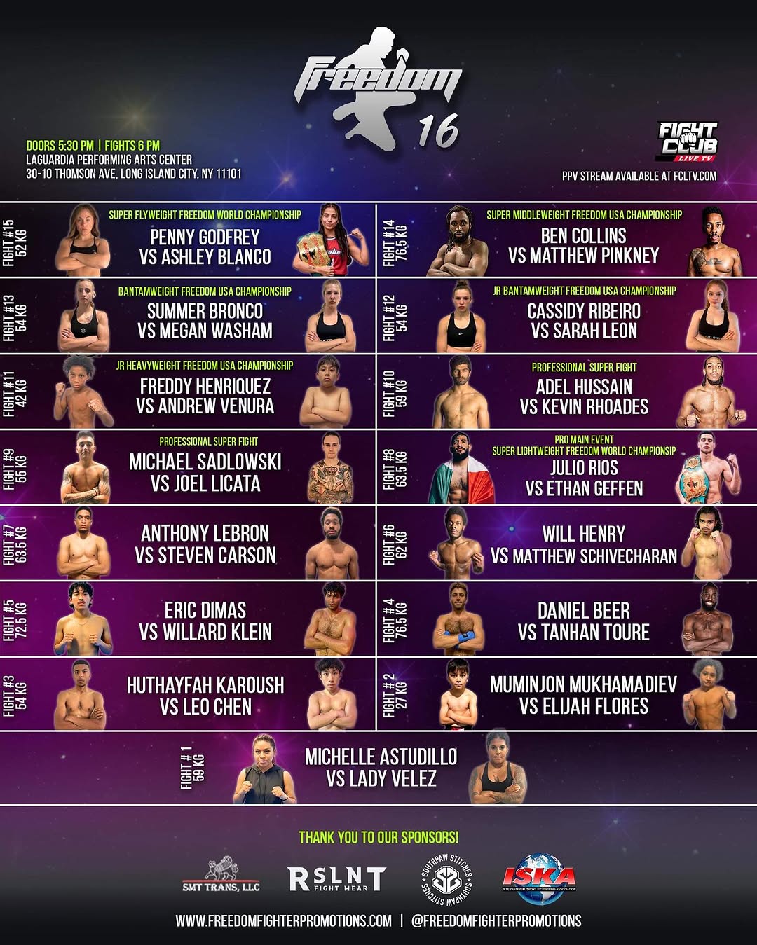 Freedom Fighter Promotions 16 poster