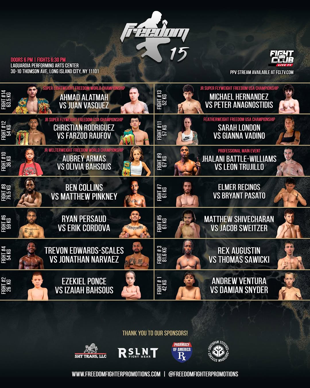 Freedom Fighter Promotions 15 poster