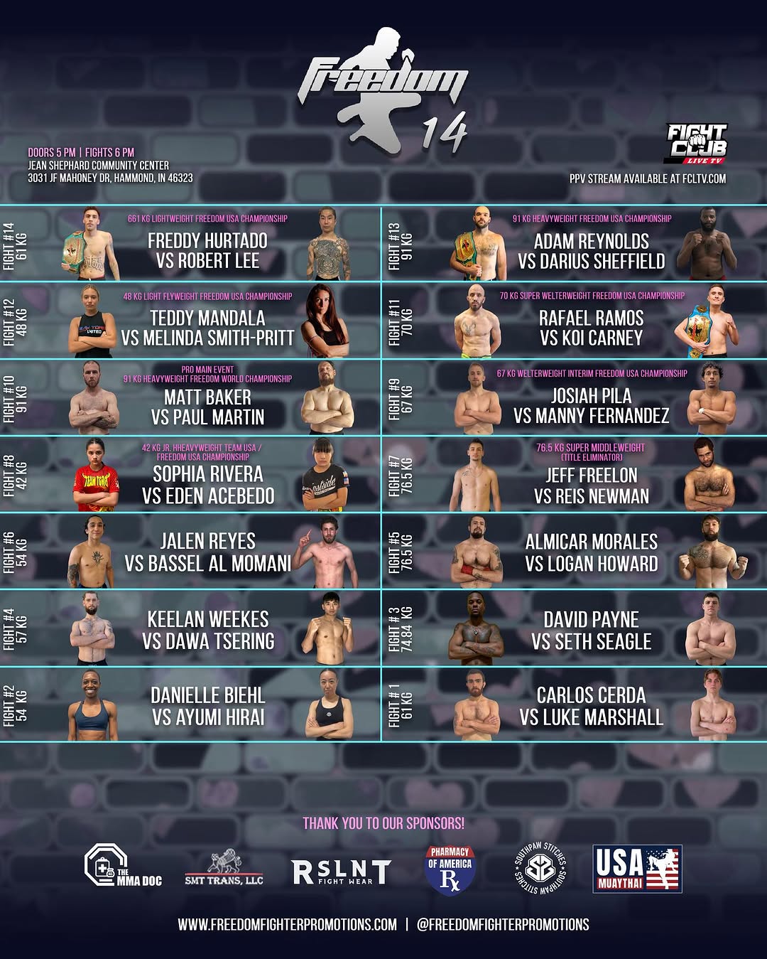 Freedom Fighter Promotions 14 poster