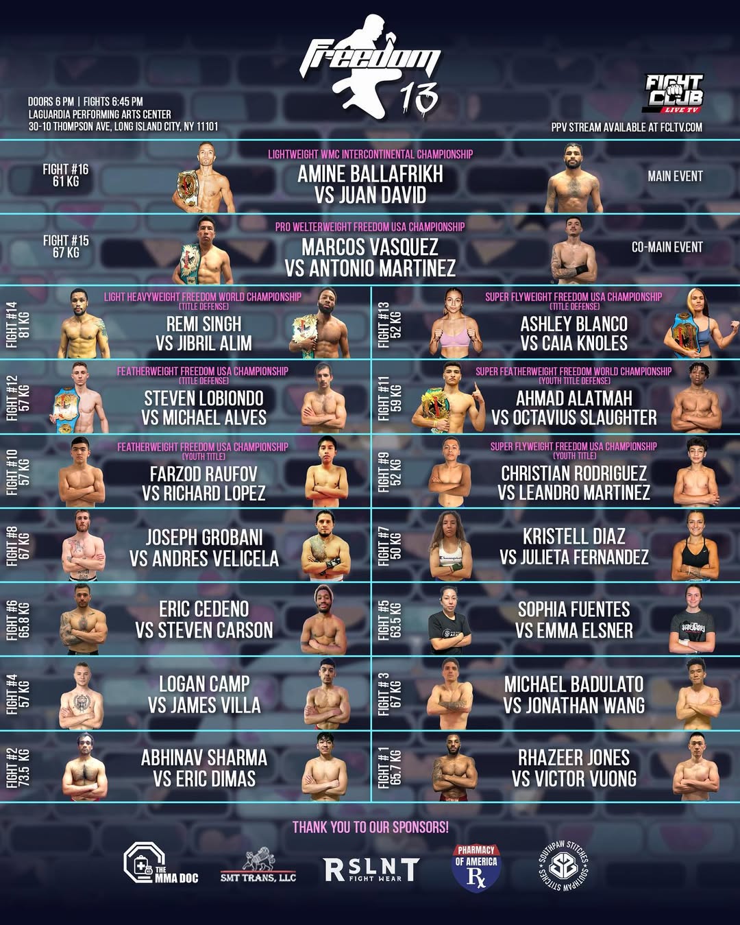Freedom Fighter Promotions 13 poster